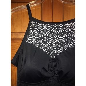 High Neck Swim Dress